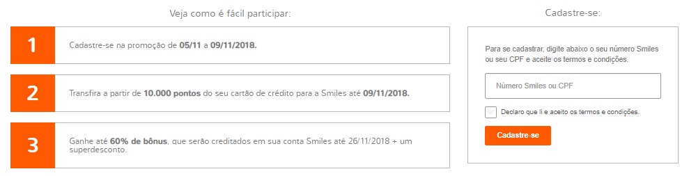 Promoção Smiles