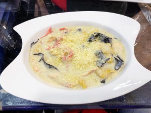 Fetuccine de Frutos do mar do Ocean Pacific´s restaurante em Santiago no Chile